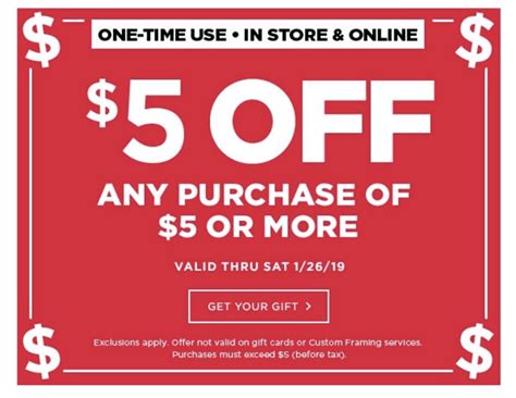 Michaels coupon 5