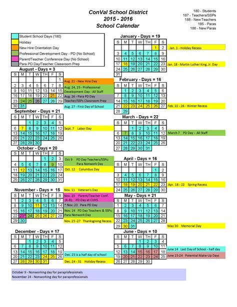 Middlebury Calendar View