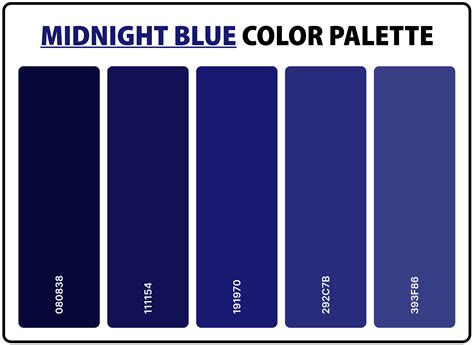 Color Palette with Midnight Blue and Stars