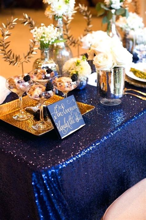 Midnight Blue Wedding Decor