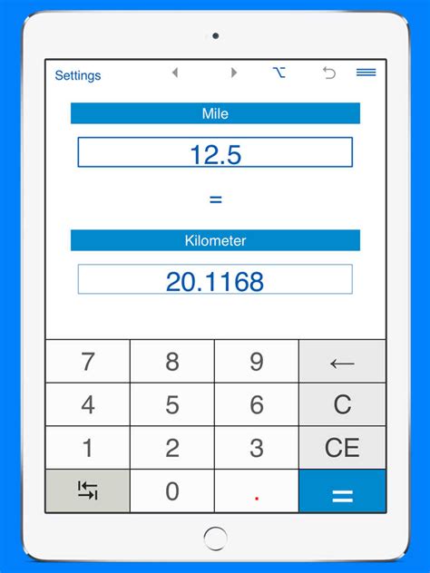 Miles to Kilometers Conversion App