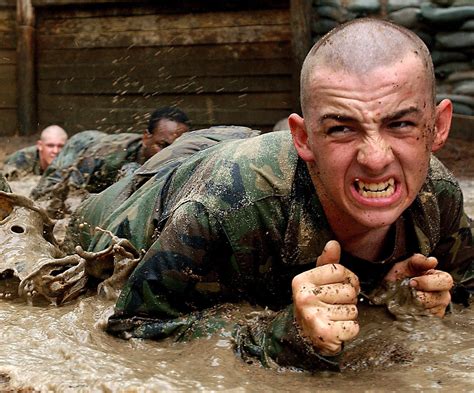 Robert Greenway during basic training