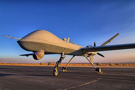 Military Drone in Flight