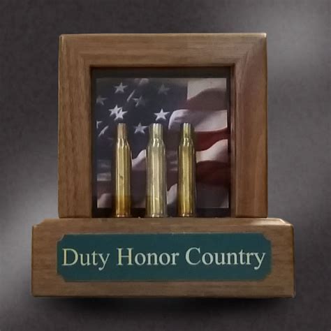 Military Shell Casing Picture Frame