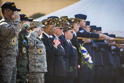 Military veterans marching in a parade