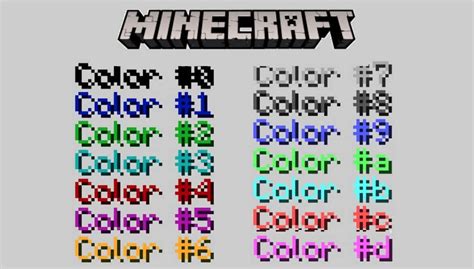 Minecraft Color Combination Ideas