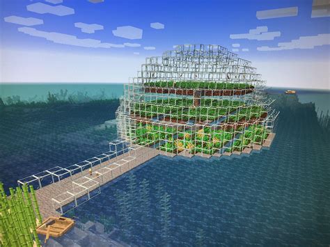 Glass Minecraft build