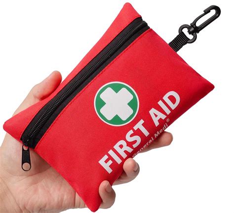 Empty makeup palette turned into a mini first aid kit