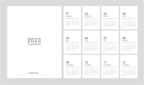 Minimalist Calendar Design