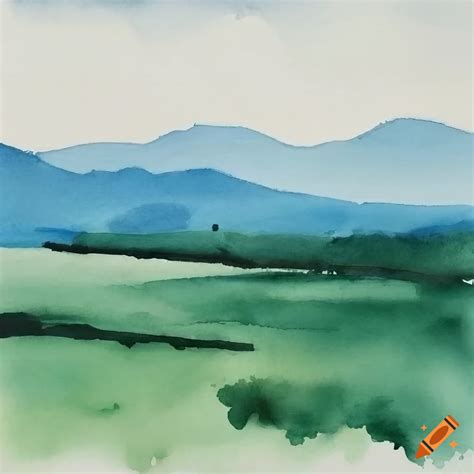 Minimalist Watercolor Painting 1