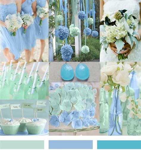 Mint Green and Powder Blue Combination