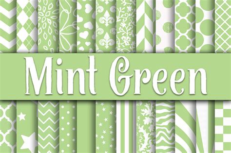 Mint Green Digital Graphics