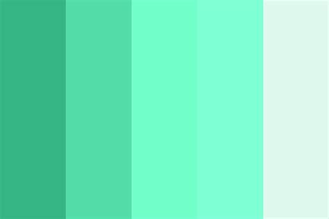 Mint green color palette