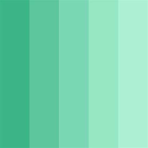 Mint Monochromatic Color Palette