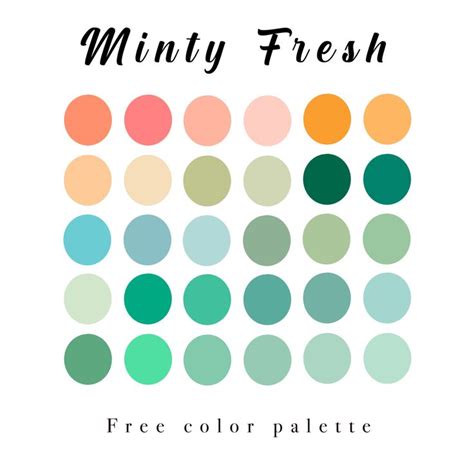 Minty Fresh Color Palette