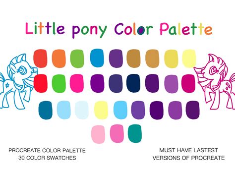 MLP Background Ponies Color Palette