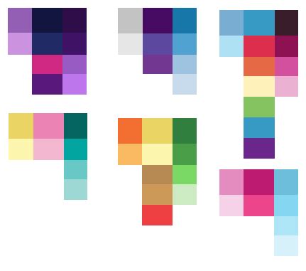 MLP Mane Six Color Palette