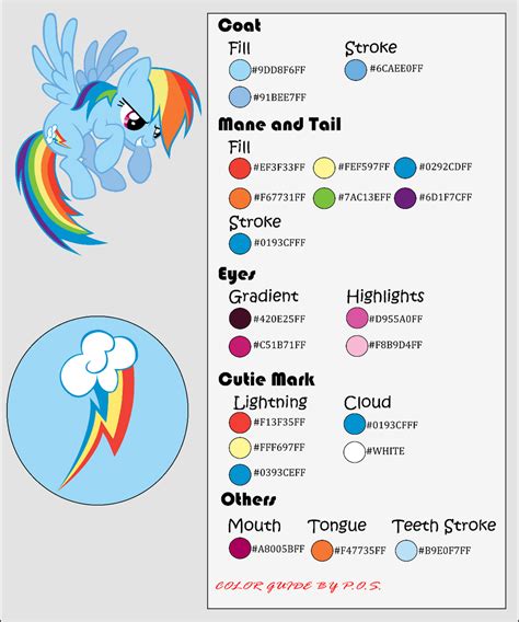 MLP Rainbow Dash Color Palette