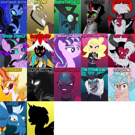 MLP Villains of Equestria Color Palette