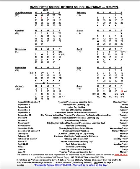 MMSD School Calendar Image 8