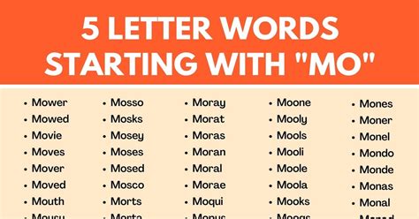 Meaning of Mo words