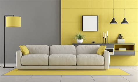 Modern and Sleek Golden Yellow and Dark Gray