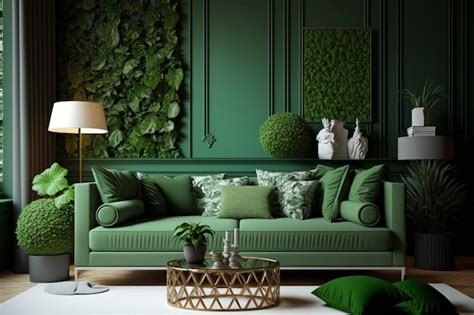 Modern Minimalist Green and Purple