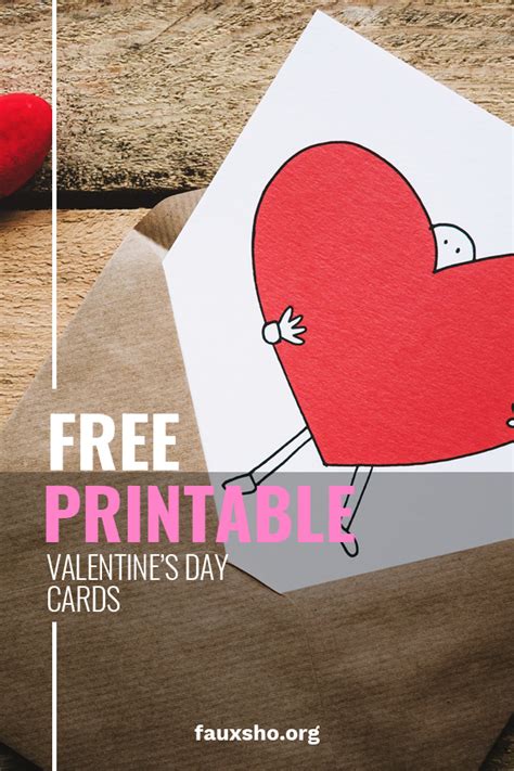 Modern Valentine Card Printable Free