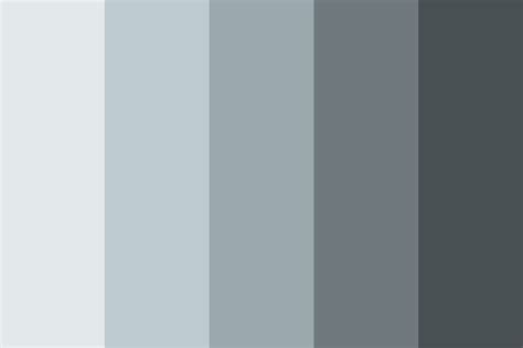 Monochromatic Gray Color Palettes