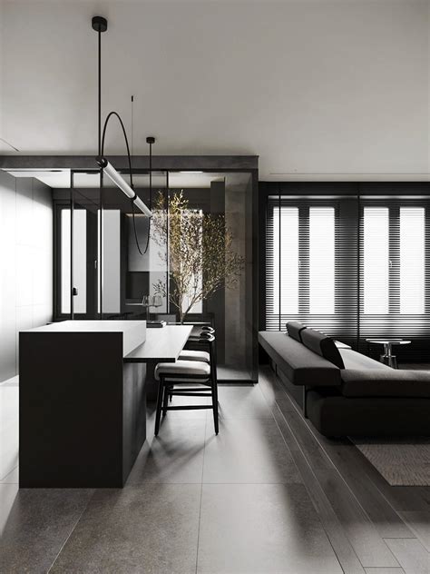 Monochromatic sophisticated interior design with white palette