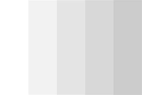 Monochromatic White Colour Palette