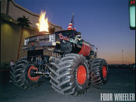 Monster Truck with Flames