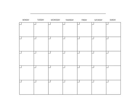 Monthly Calendar