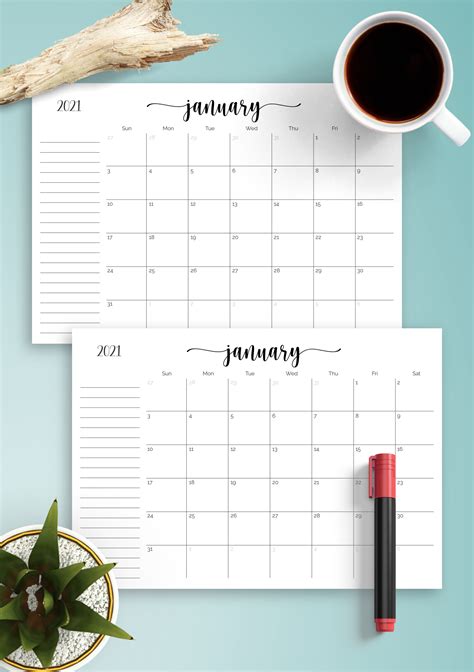 Monthly Calendars Uses