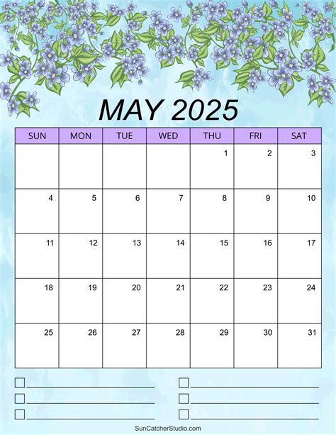 Monthly May Calendar Printables