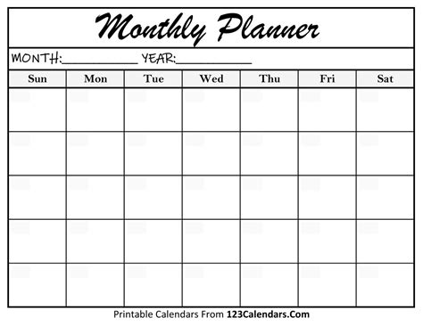 2025 monthly planner