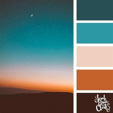 Moody skies color palette