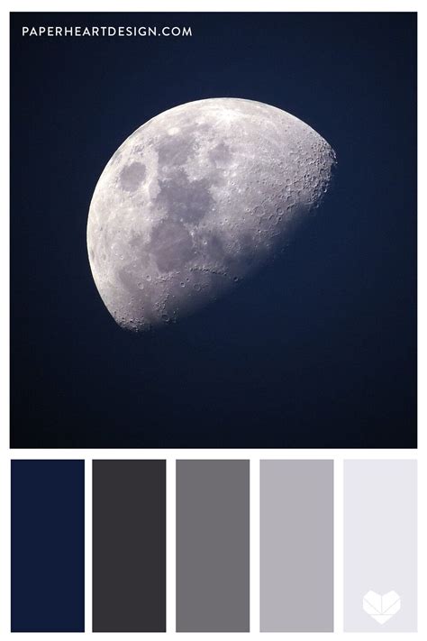 A gallery of moon color palettes