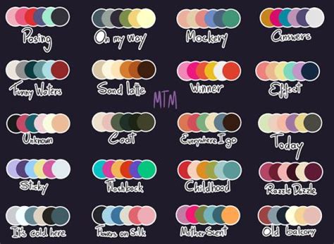 Moonlight fursona color palette