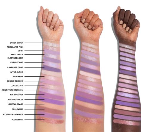 Morphe 35L Ultralavender Artistry Palette Swatches