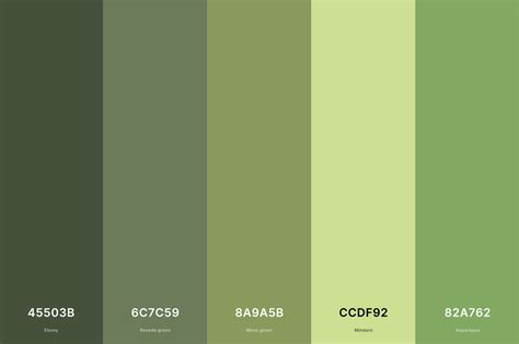 Moss Green Color Palette