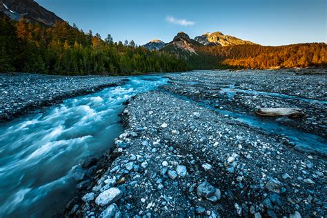 Mountain river rock formation