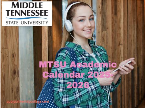 MTSU Academic Calendar Image 6