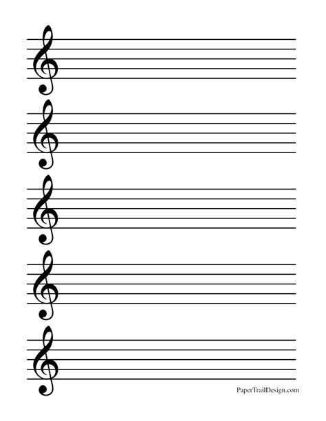 Music Staff Template