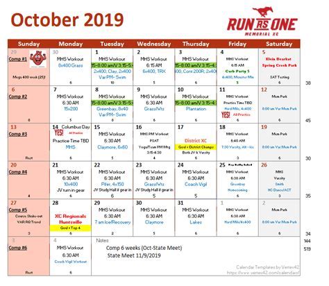 Mustang MHS Calendar Tips