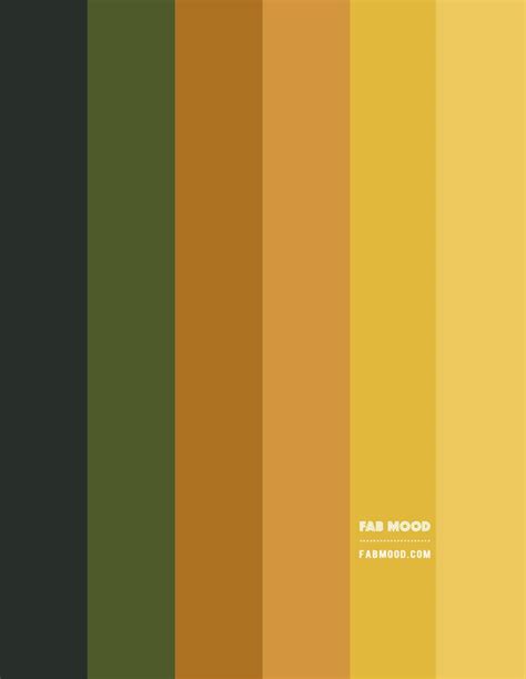 Mustard Yellow and Brown Color Palette