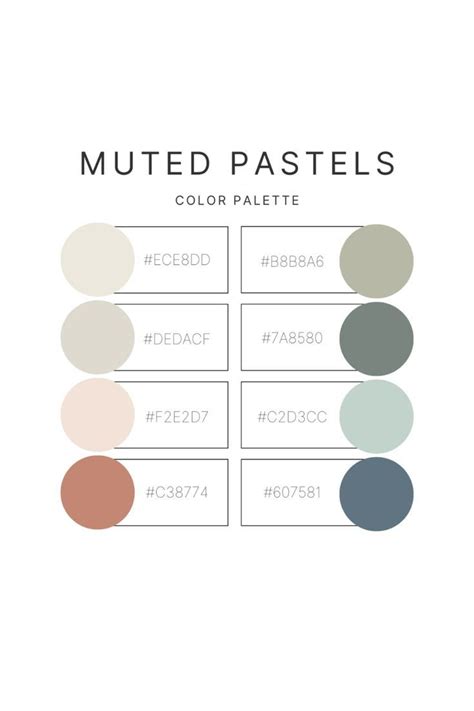 Muted and Pastel Color Palettes for Procreate