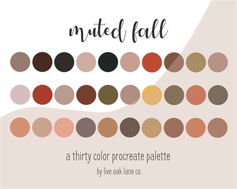 Muted Autumn Color Palette Inspiration