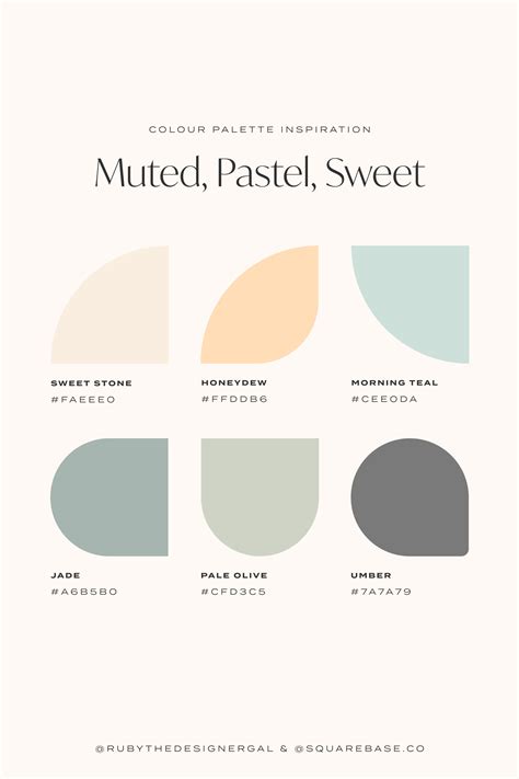 Muted color palettes in branding