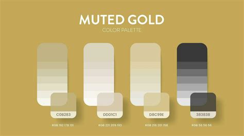 Muted Gold and Green Palette Example